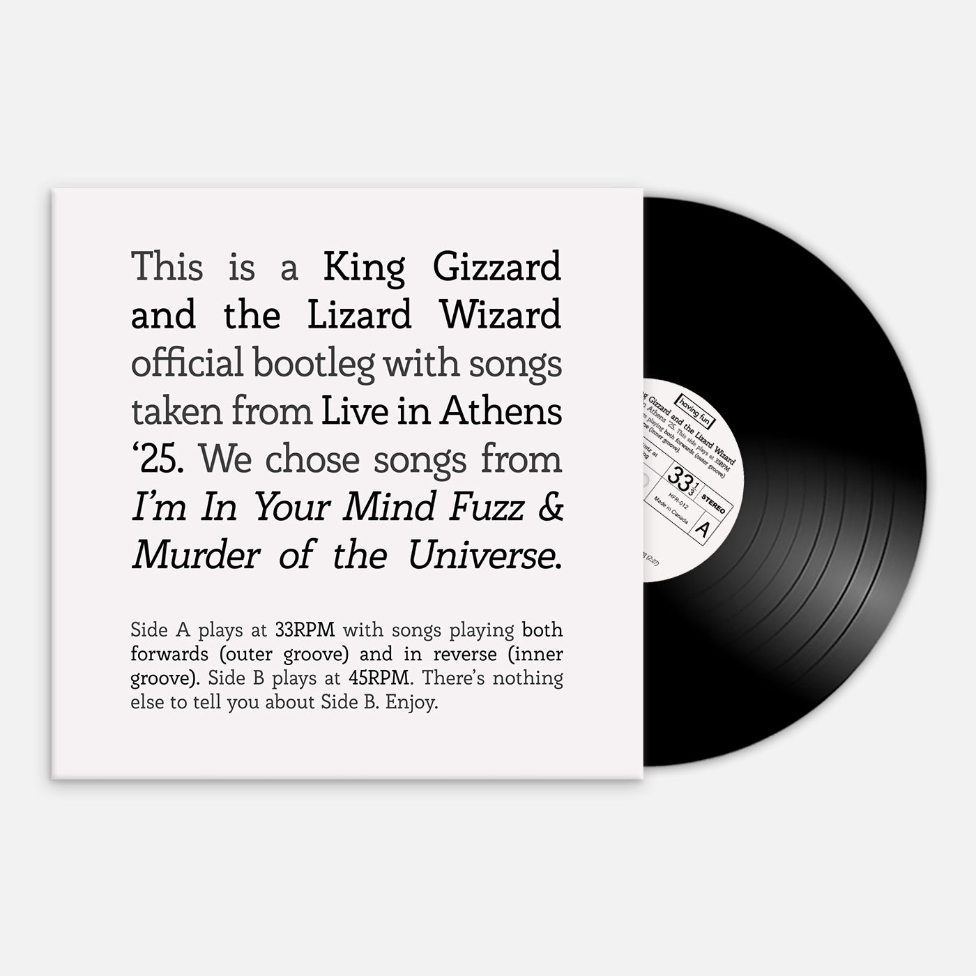 The Dazzlers Get Away of My Brain レコード Songs from I'm In Your Mind Fuzz & Murder of the Universe Live in