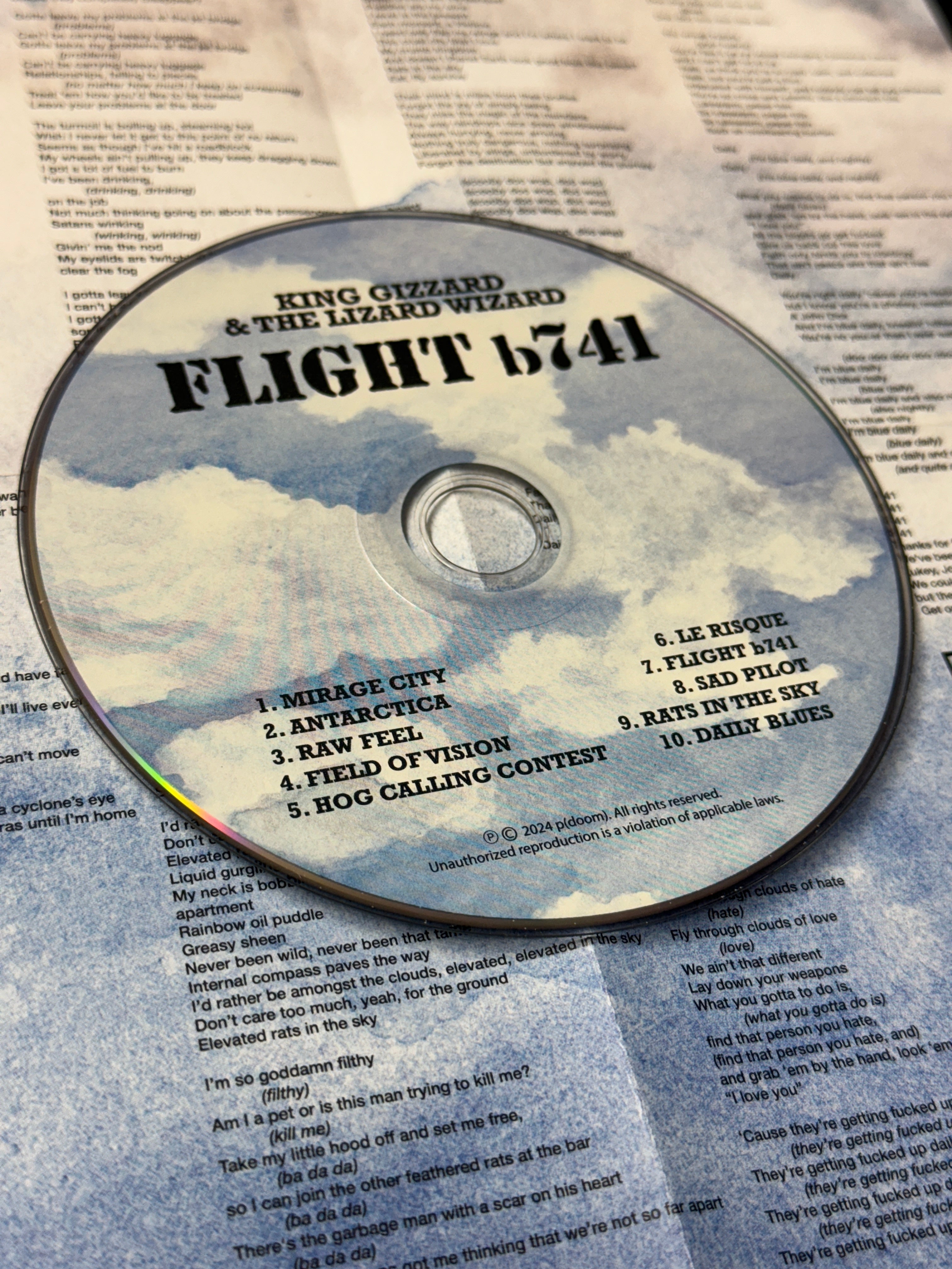 Flight b741 CD Model 3