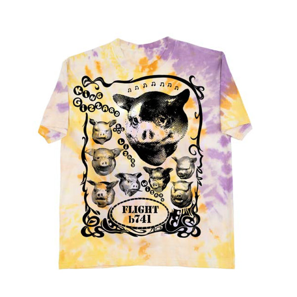 Pig Tie Dye Tee - p(doom) records US