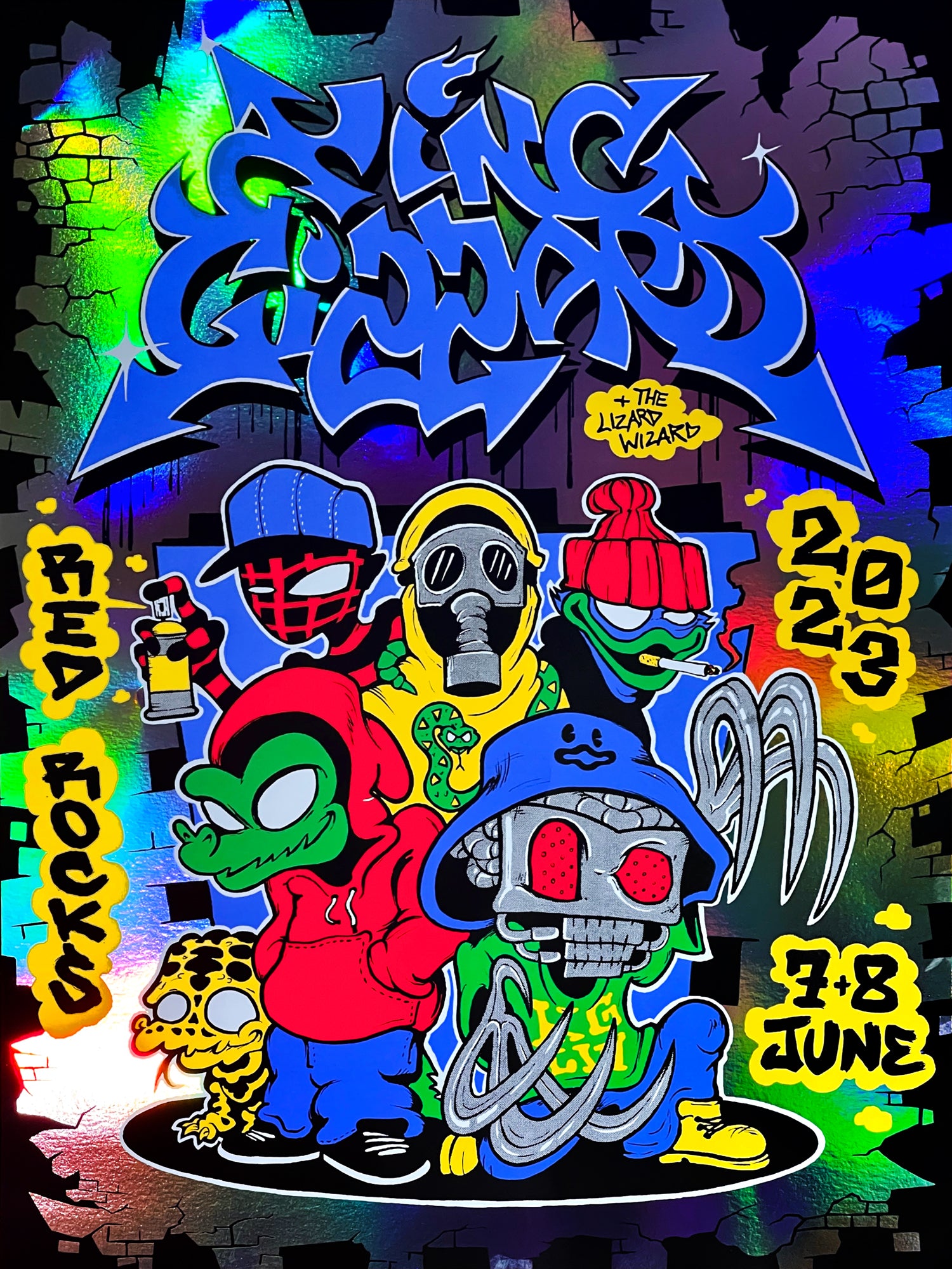 Red Rocks 2023 Posters P doom Records US red-rocks-2023-posters-p-doom-records-us