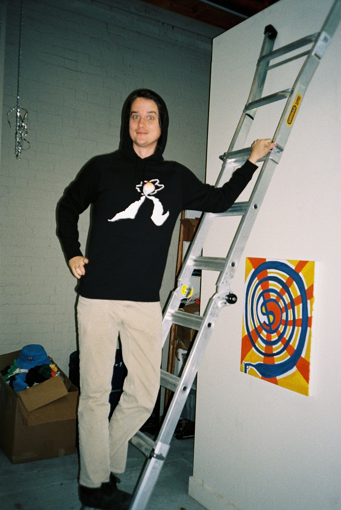 Air Balloon Black Pullover Hoodie - p(doom) records US