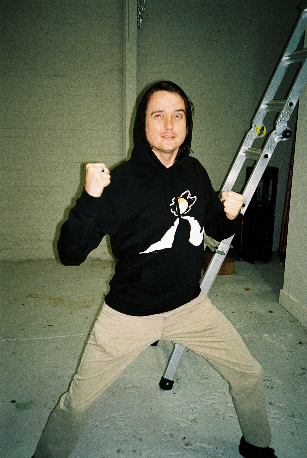 heve へイヴ　Cloud Balloon Sweat black Air Balloon Black Pullover Hoodie - p(doom) records US