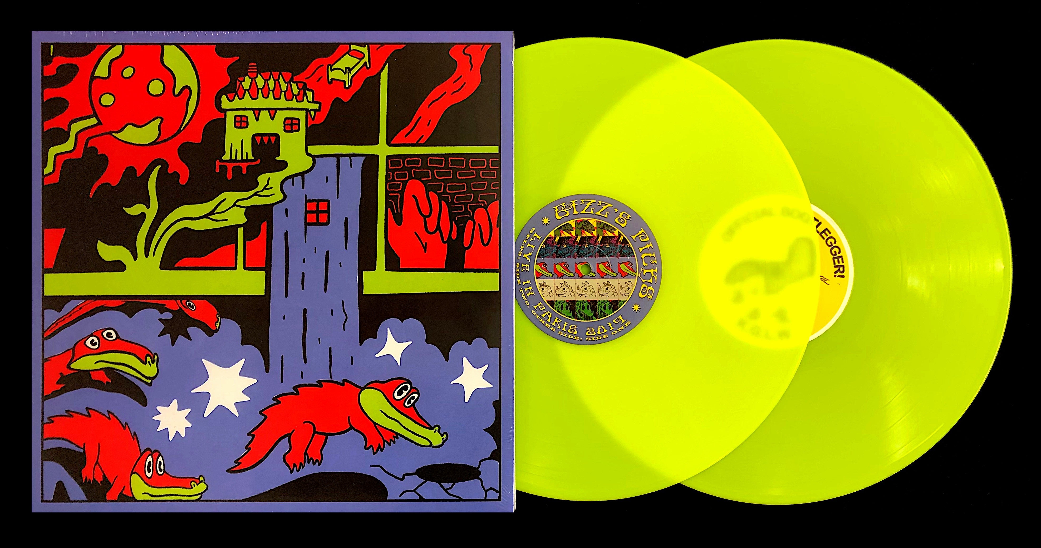 LIVE IN PARIS 2019 YELLOW NEON VINYL Edition LP (Bootleg by GIZZ'S PICK'S) COLOR LP